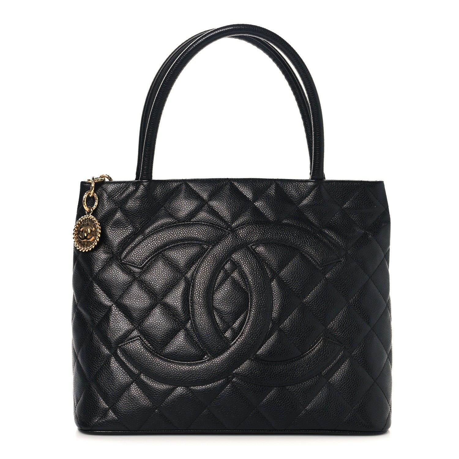 Chanel Caviar Quilted Medallion Tote Black 1 of 9