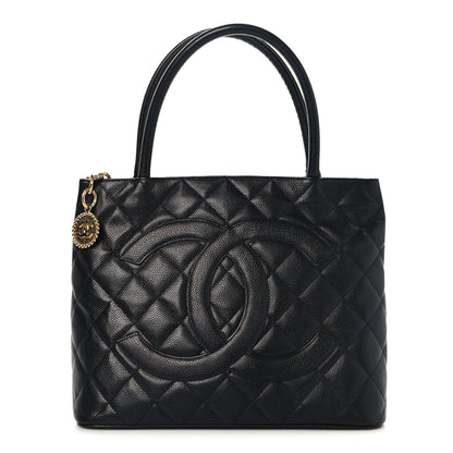 Chanel Caviar Quilted Medallion Tote Black 1 of 9
