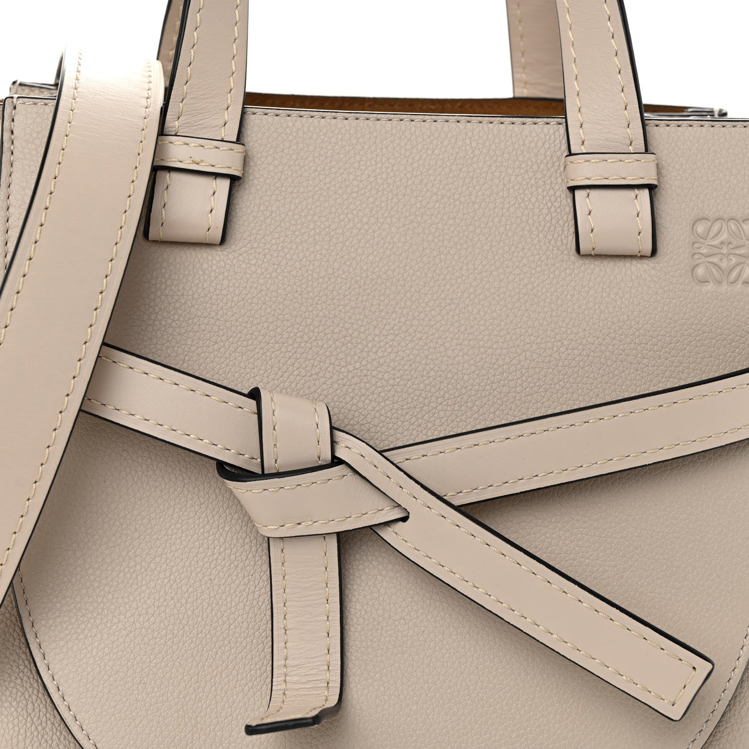 Loewe Calfskin Small Gate Tote Beige 7 of 9