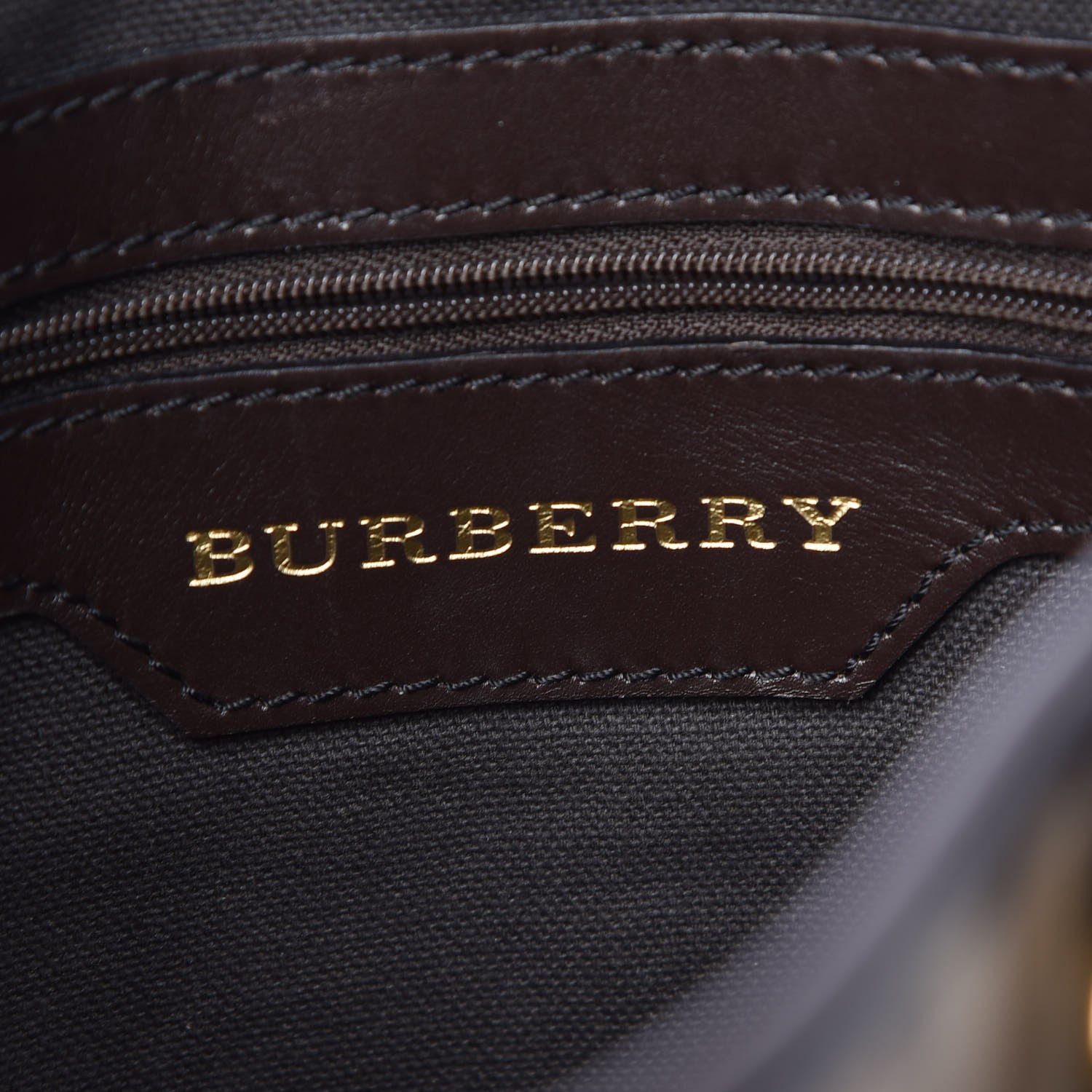 Burberry Haymarket Check Small Onslow Tote Brown 7 of 8
