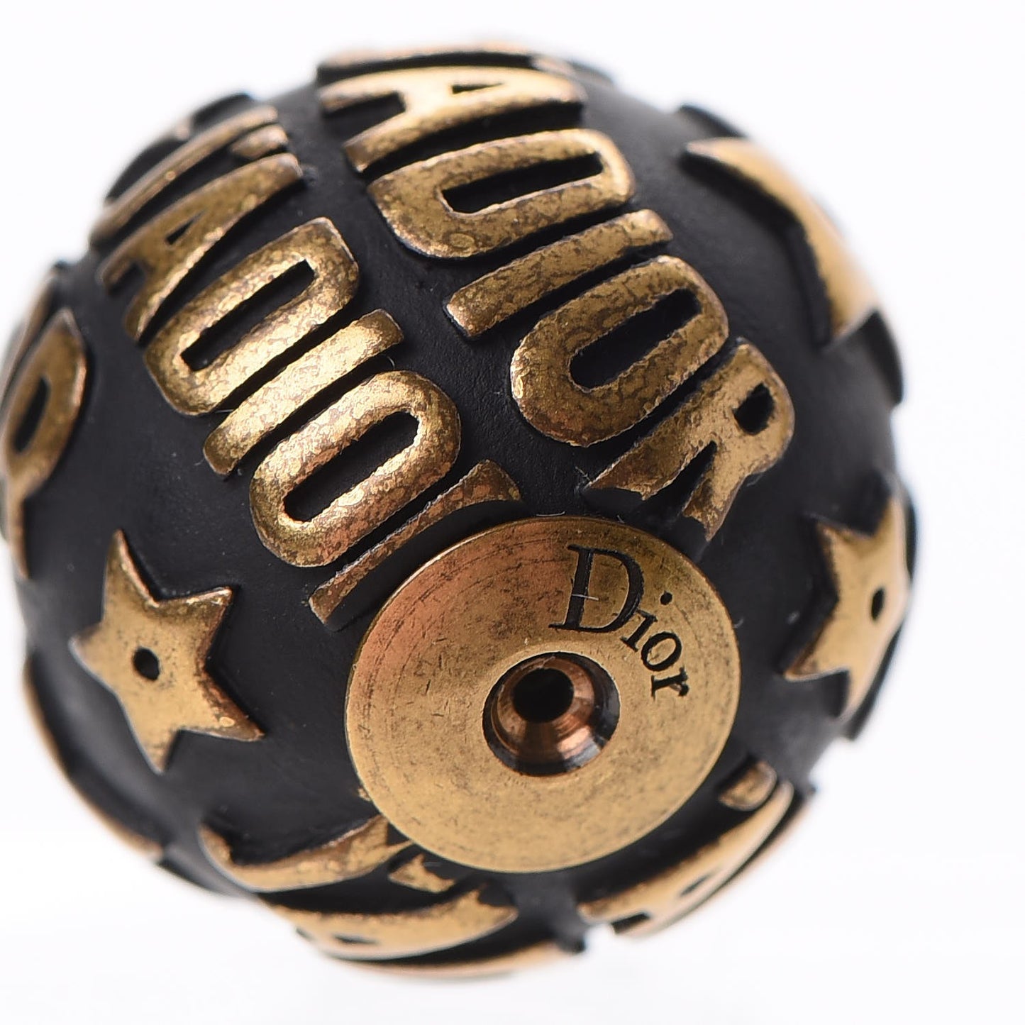 Metal J'Adior Mise En Dior Tribal Earrings Black