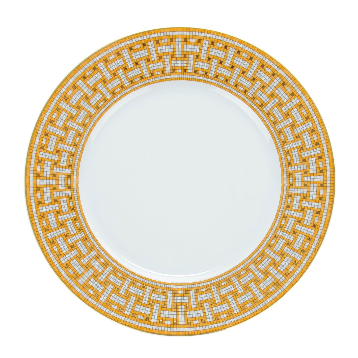 Porcelain Mosaique Au 24 Gold Dinner Plate Set of 2