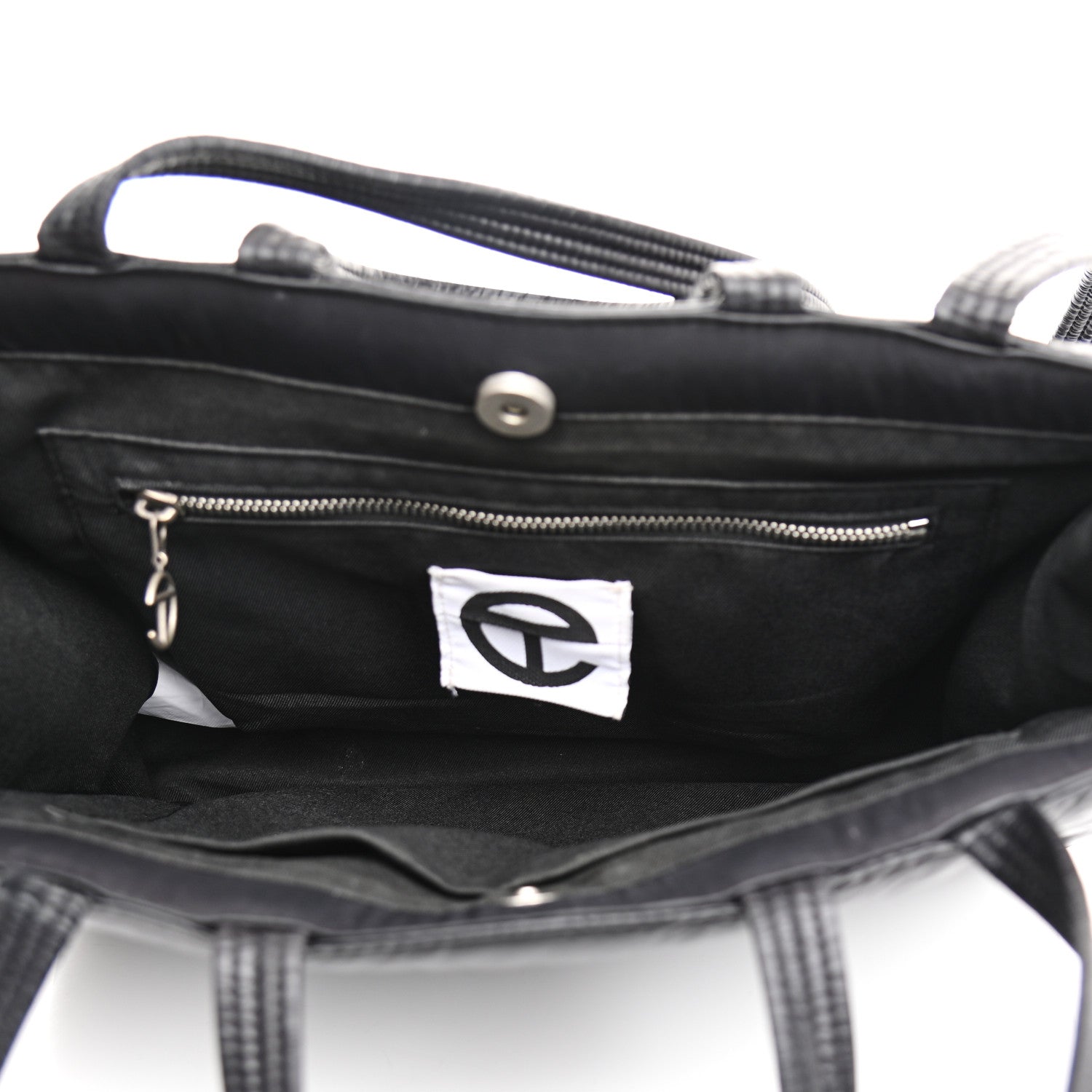 Telfar Nylon Medium Puff Shopping Bag Black 8 of 30