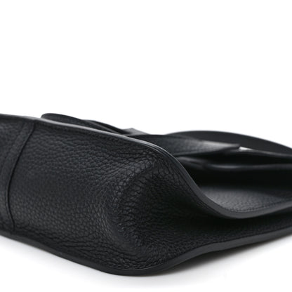 Hermes Taurillon Clemence Halzan 25 Black 7 of 8