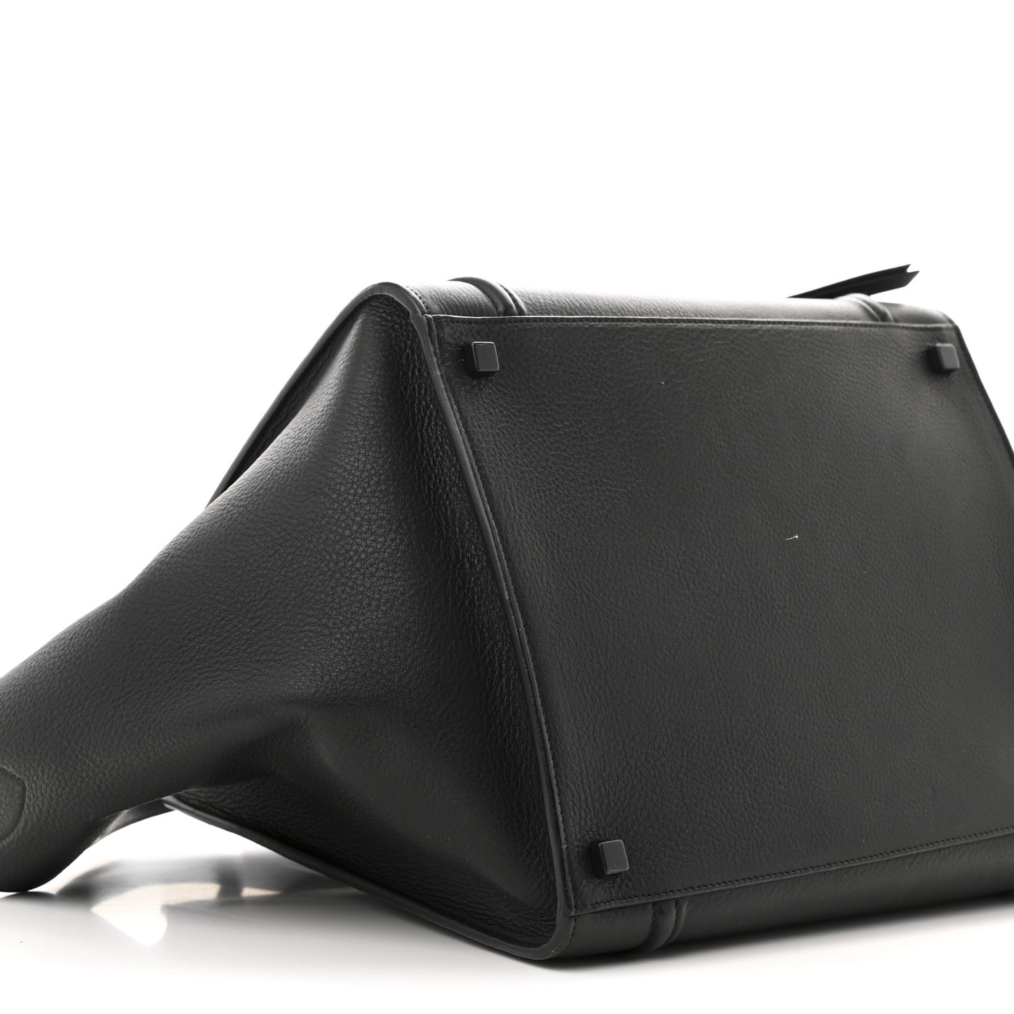 Grained Calfskin Medium Phantom Luggage Black