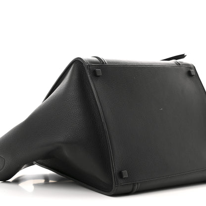 Celine Grained Calfskin Medium Phantom Luggage Black 9 of 10