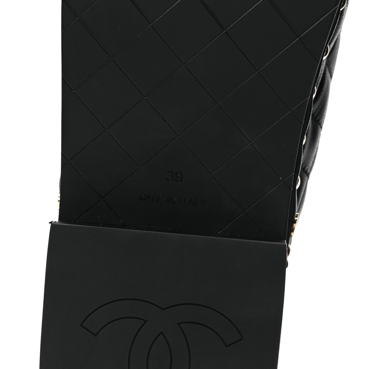 Chanel Lambskin Quilted CC Clogs 39 Black 8 of 11