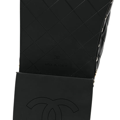 Chanel Lambskin Quilted CC Clogs 39 Black 8 of 11