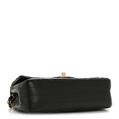 Chanel Lambskin Chevron Quilted Mini Rectangular Flap Black 4 of 12