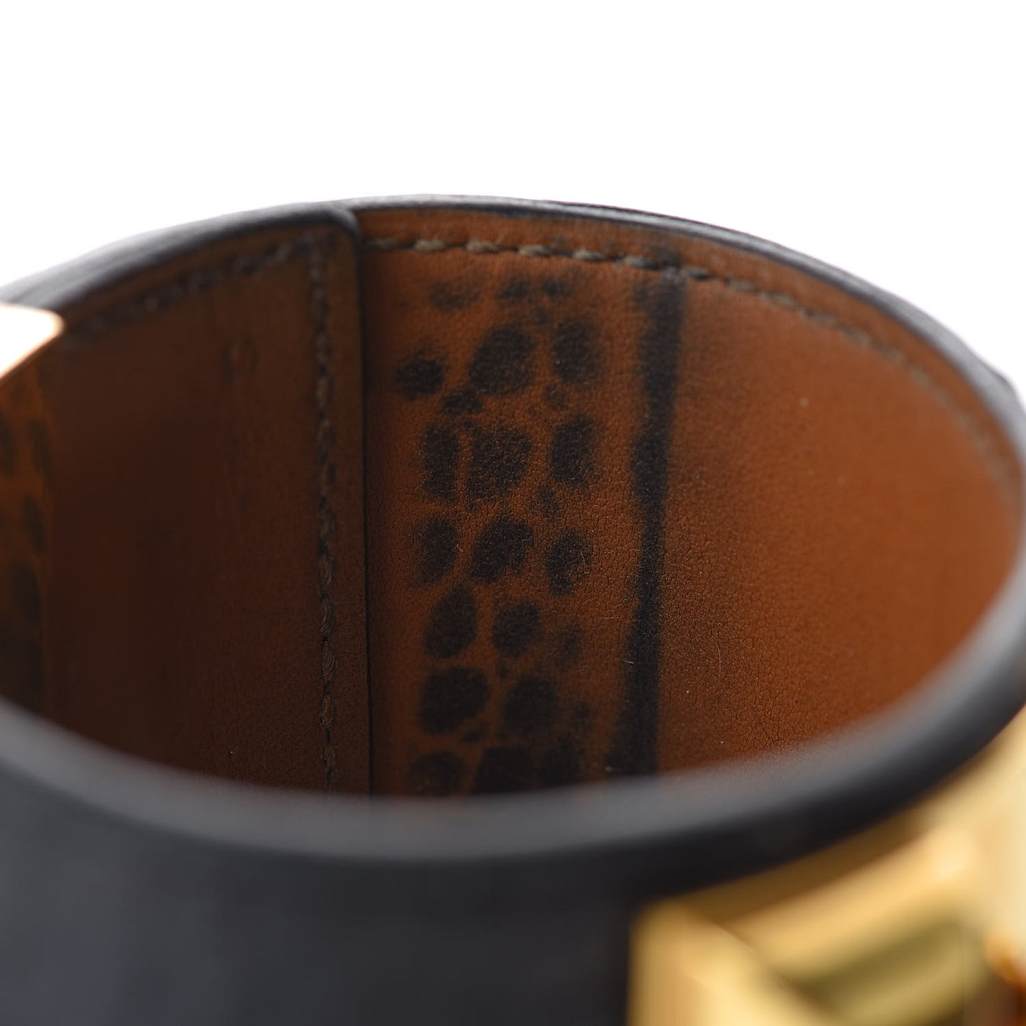 Matte Alligator Collier de Chien CDC Bracelet S Black