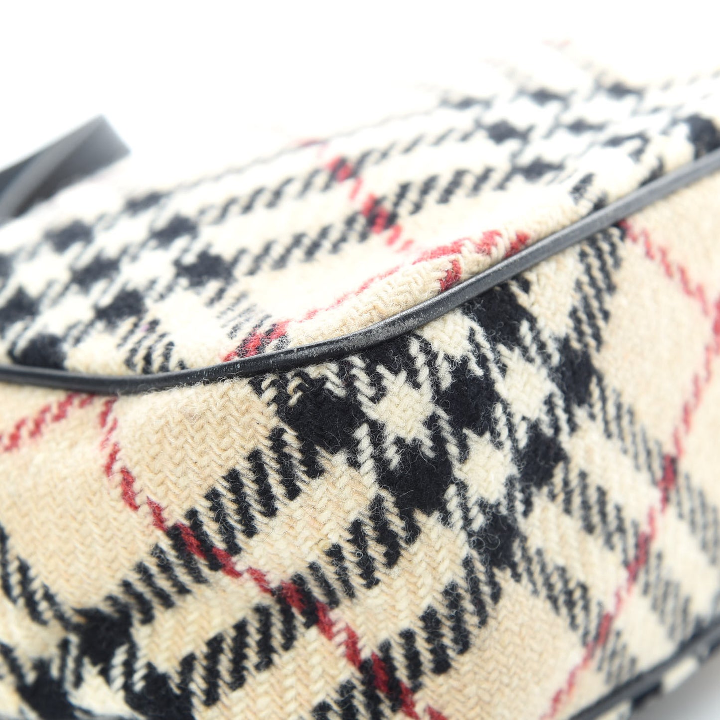 Wool Check Bowler Beige