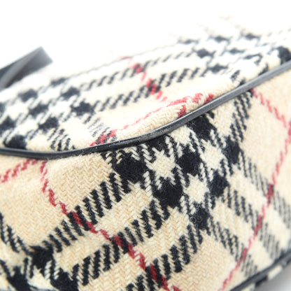 Burberry Wool Check Bowler Beige 11 of 13