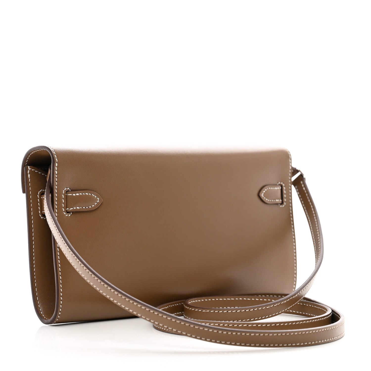 Hermes Tadelakt Kelly Wallet To Go Etoupe 3 of 8