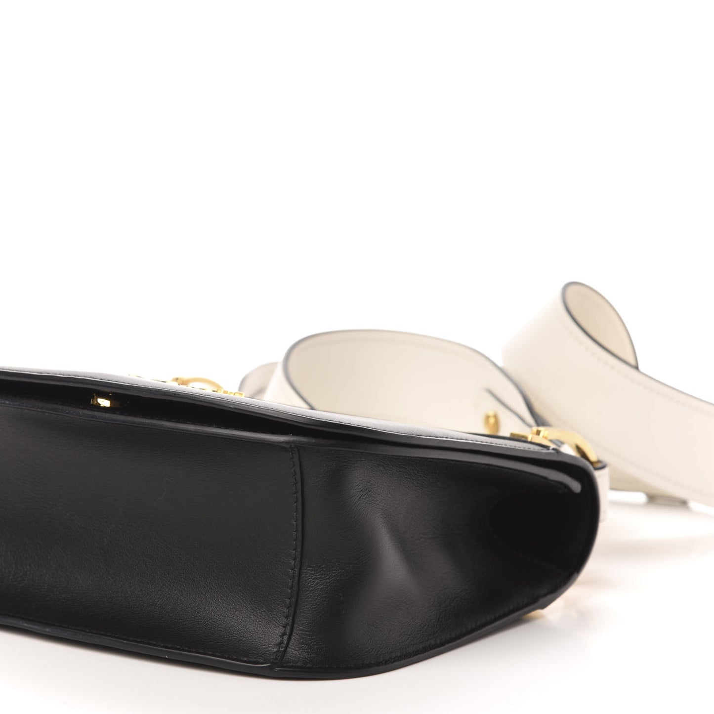 City Calf Pionniere Saddle Bag Black White