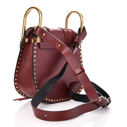 Chloe Calfskin Braided Mini Hudson Shoulder Bag Sienna Red 3 of 7