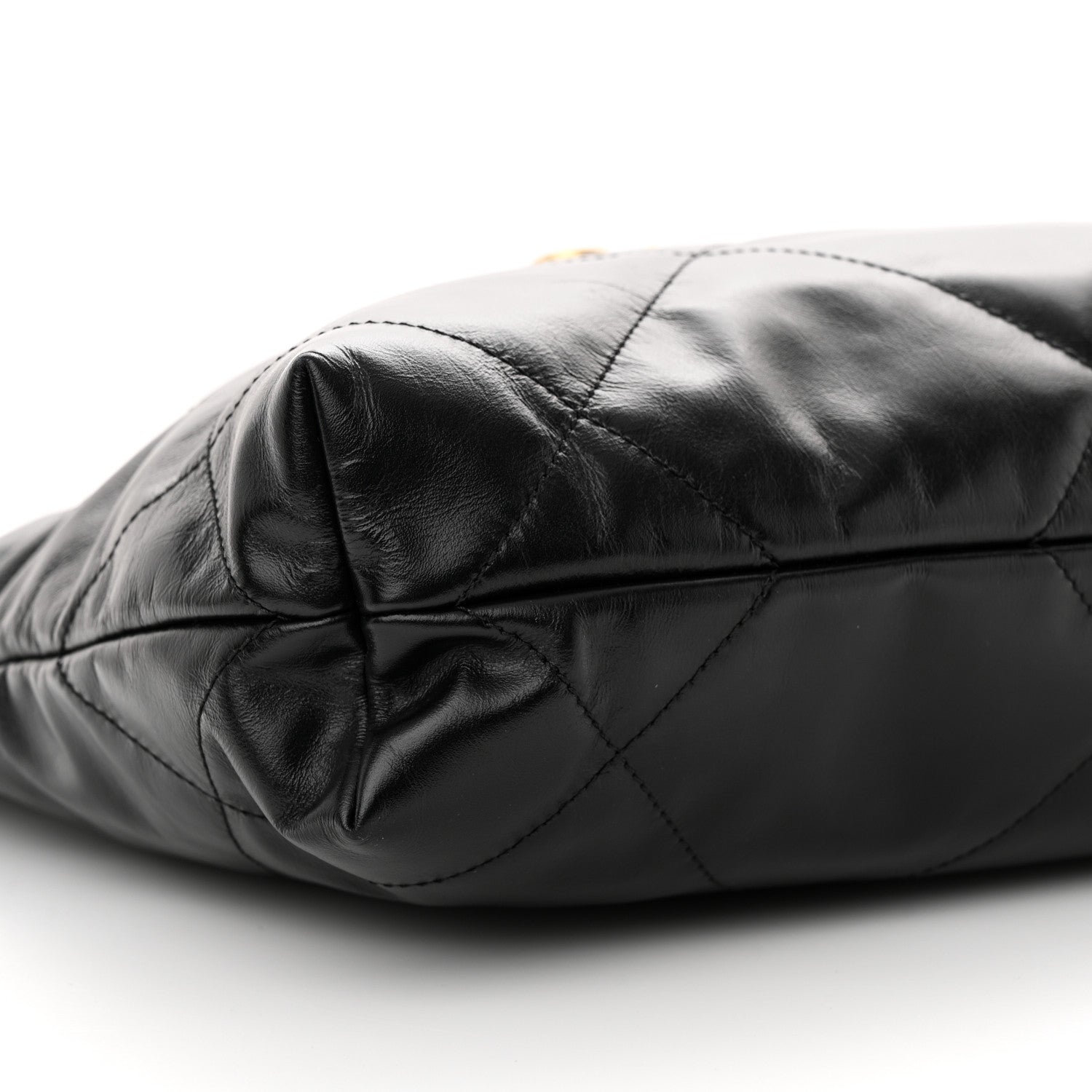 Chanel Shiny Calfskin Quilted Small Chanel 22 Black 10 of 13