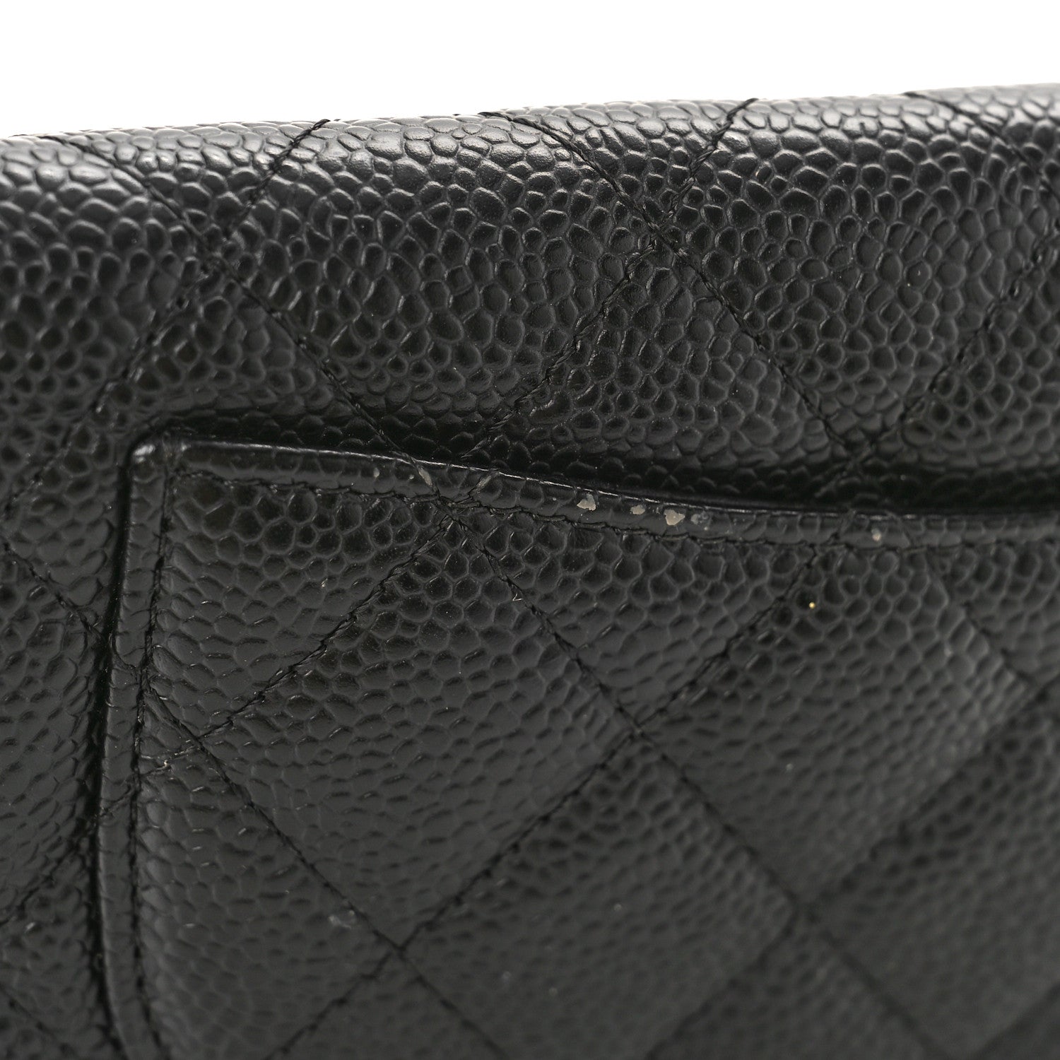 Chanel Caviar Quilted Yen Wallet Black 10 of 10