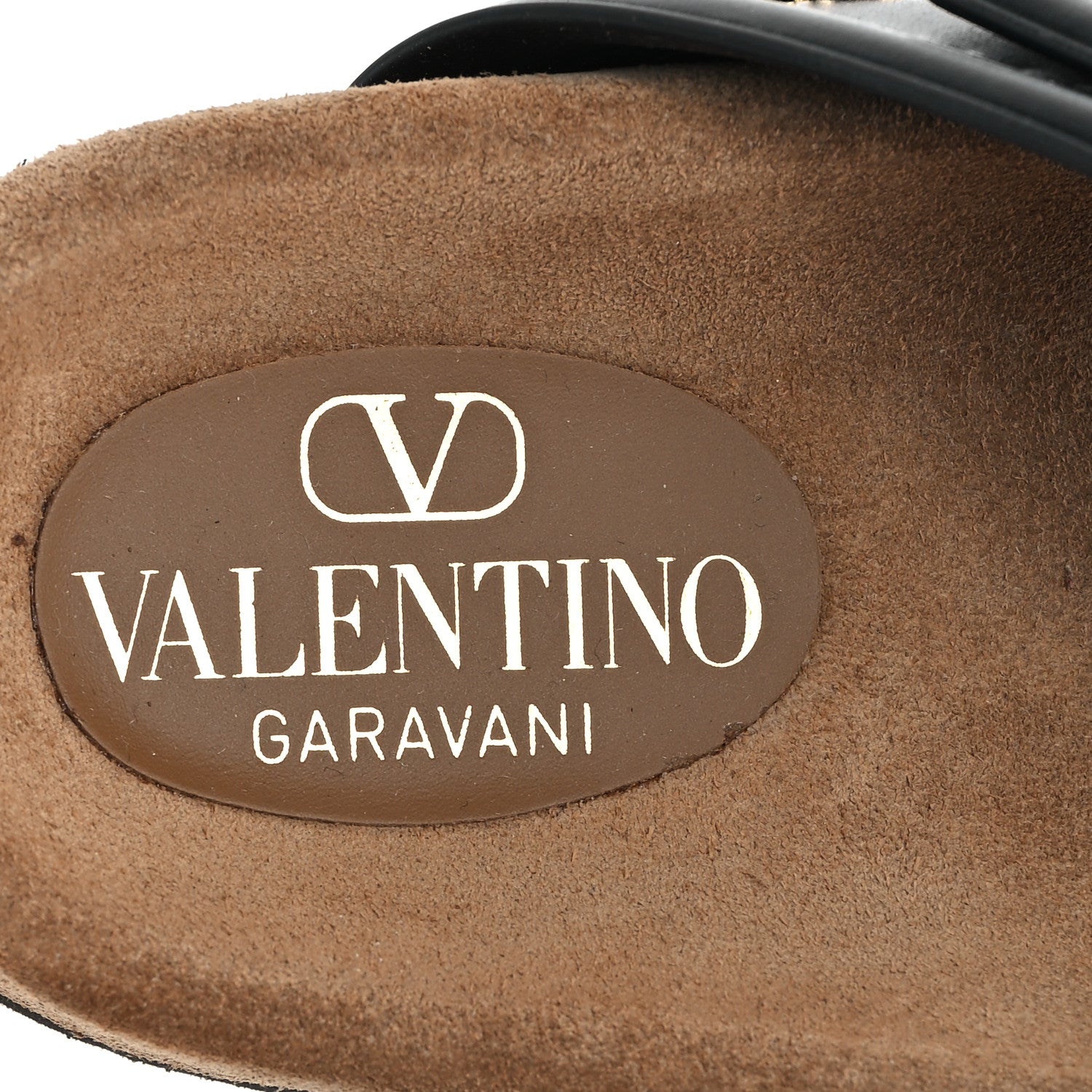 Valentino Garavani Calfskin Fussfriend Double Buckle Slide Sandals 38 Black 8 of 9