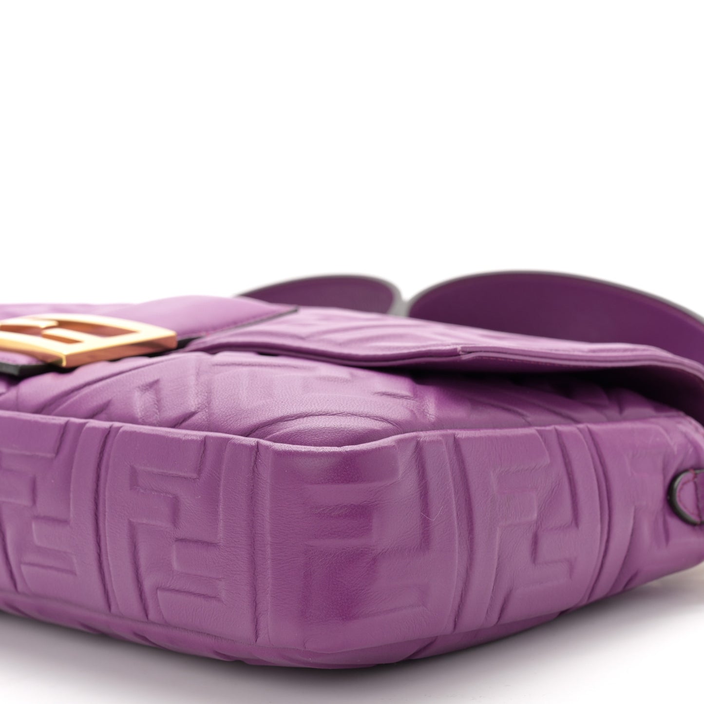 Nappa FF 1974 Embossed Large Baguette Lilla