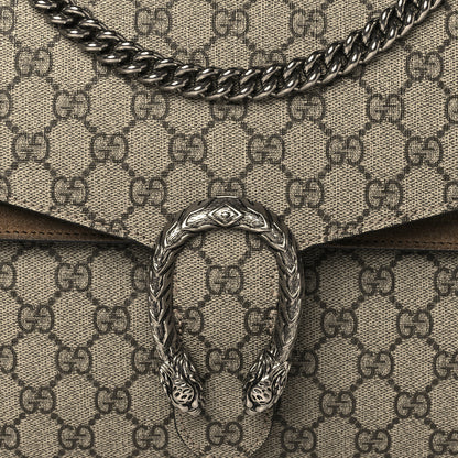 Gucci GG Supreme Monogram Medium Dionysus Shoulder Bag Taupe 9 of 11