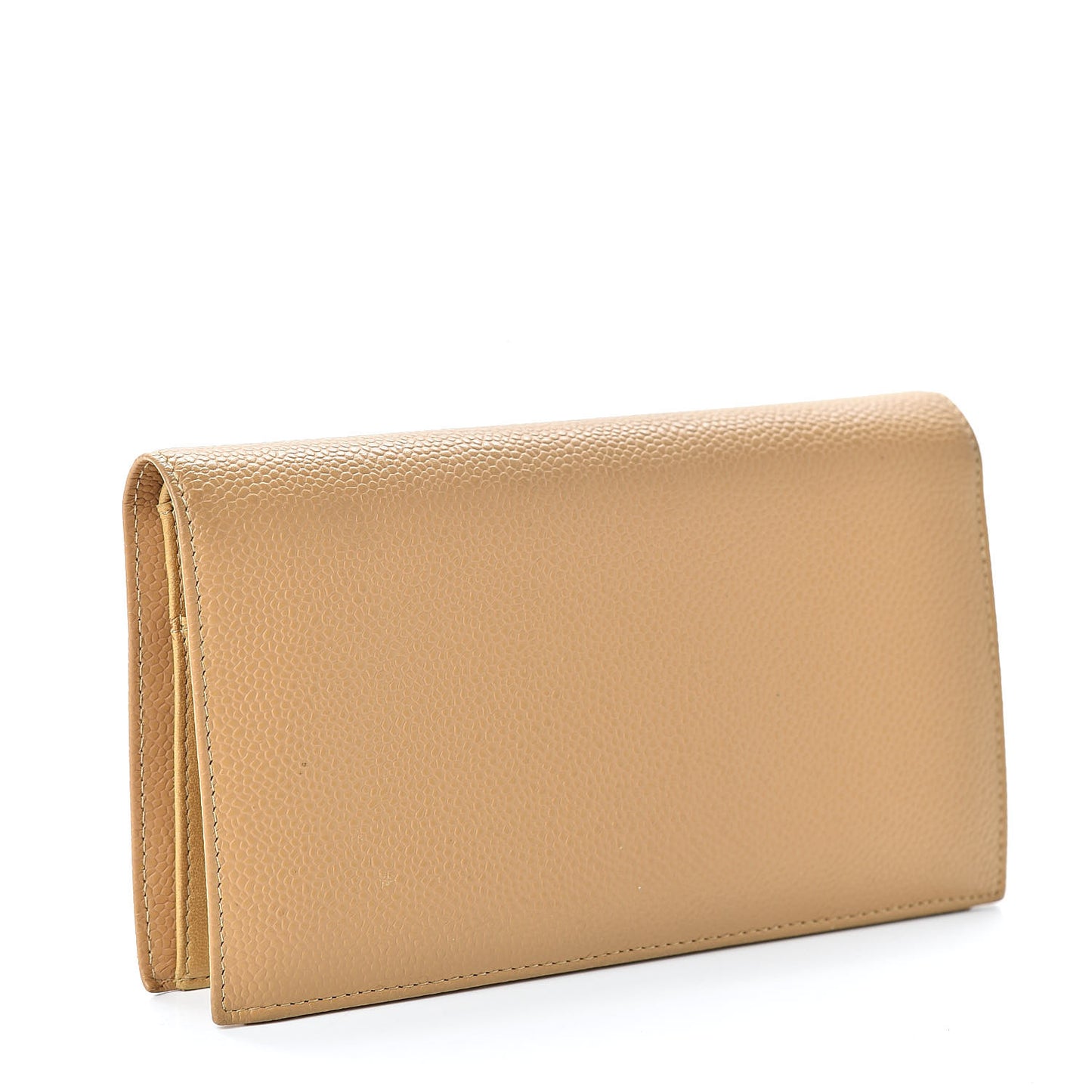 Caviar Timeless CC Yen Wallet Beige Clair