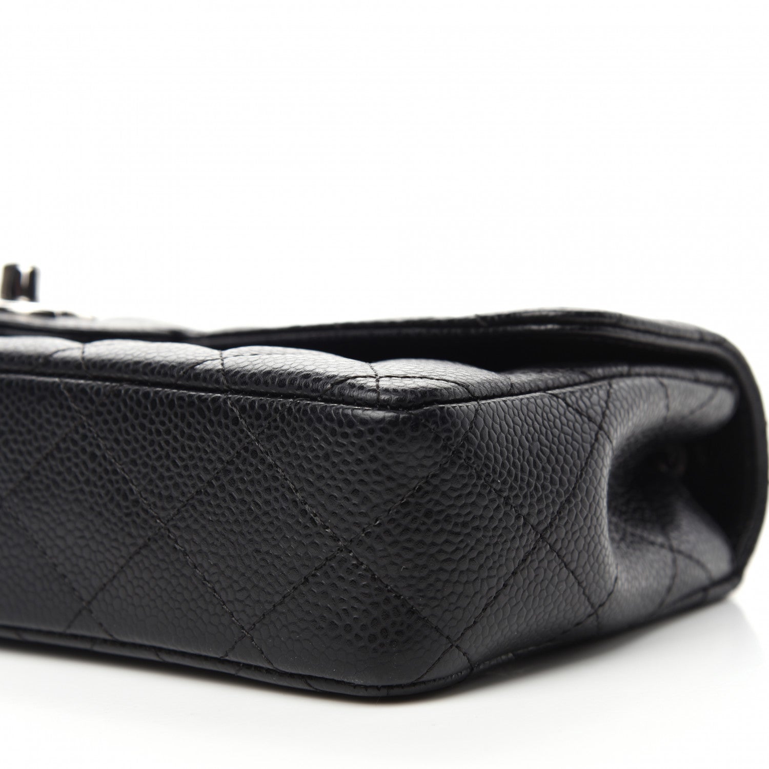 Chanel Caviar Quilted East West Flap Black 10 of 11