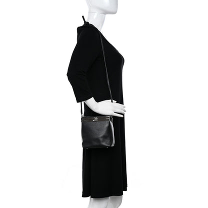 Chanel Metallic Lambskin Quilted CC Vanity With Chain Black 2 of 11