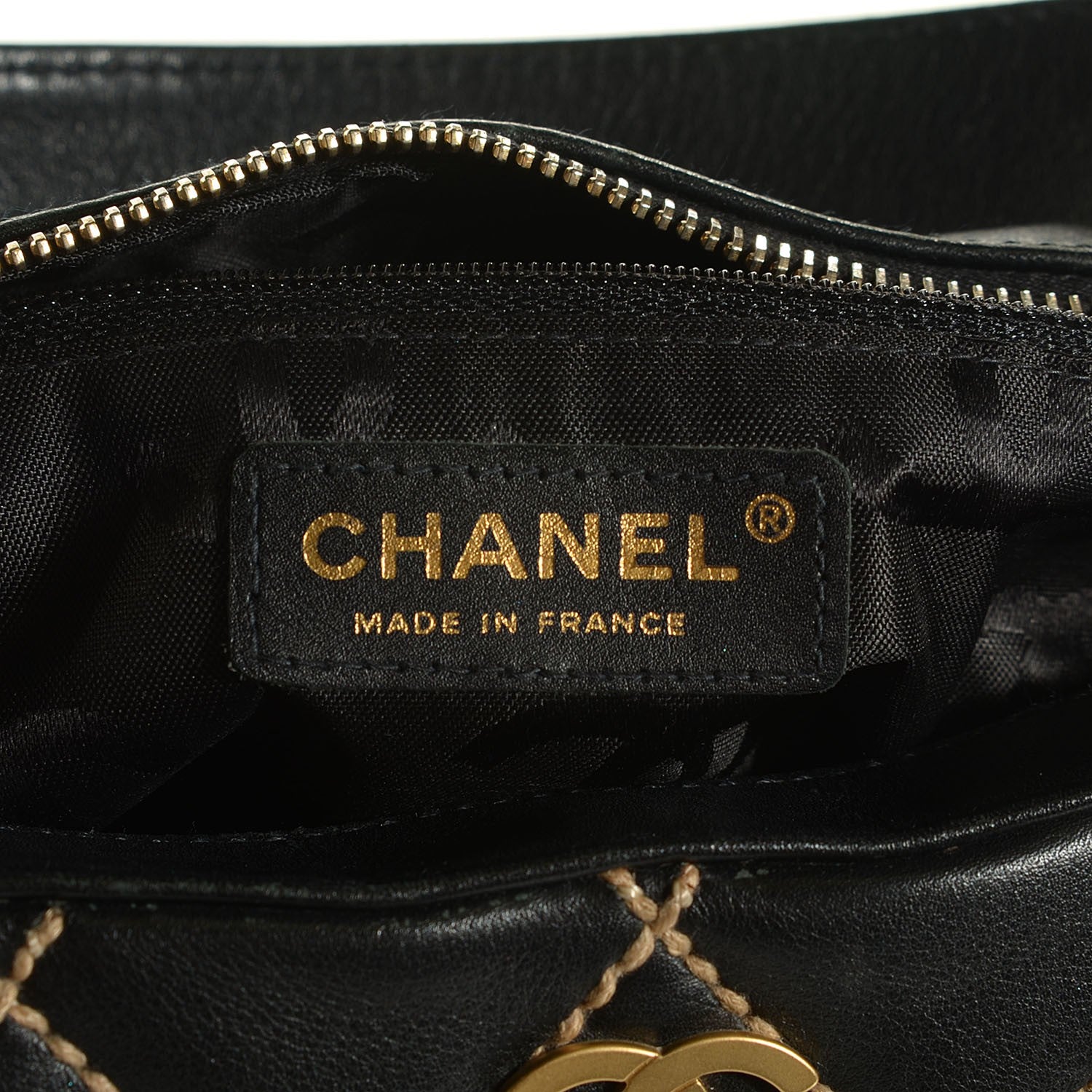 Chanel Calfskin Wild Stitch Hobo Black 6 of 7
