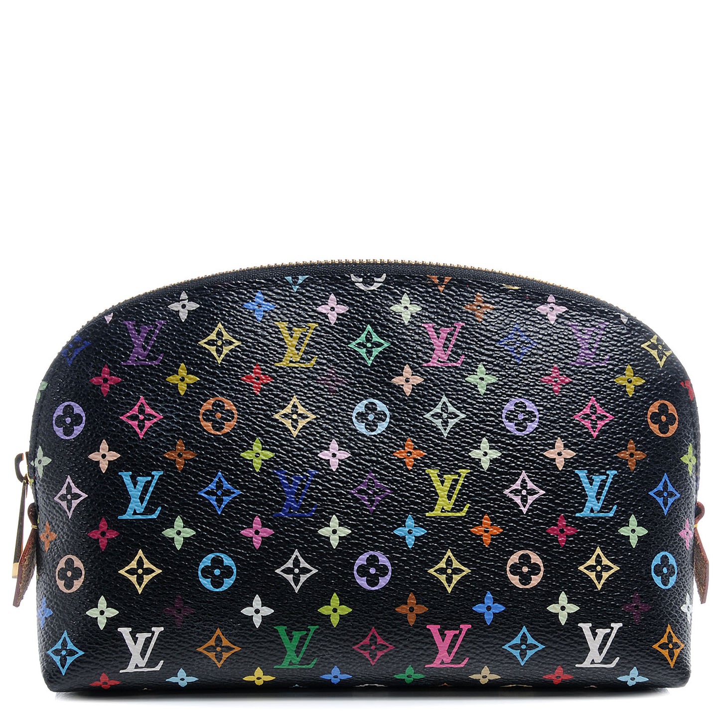 Mini Multicolor Cosmetic Pouch Black