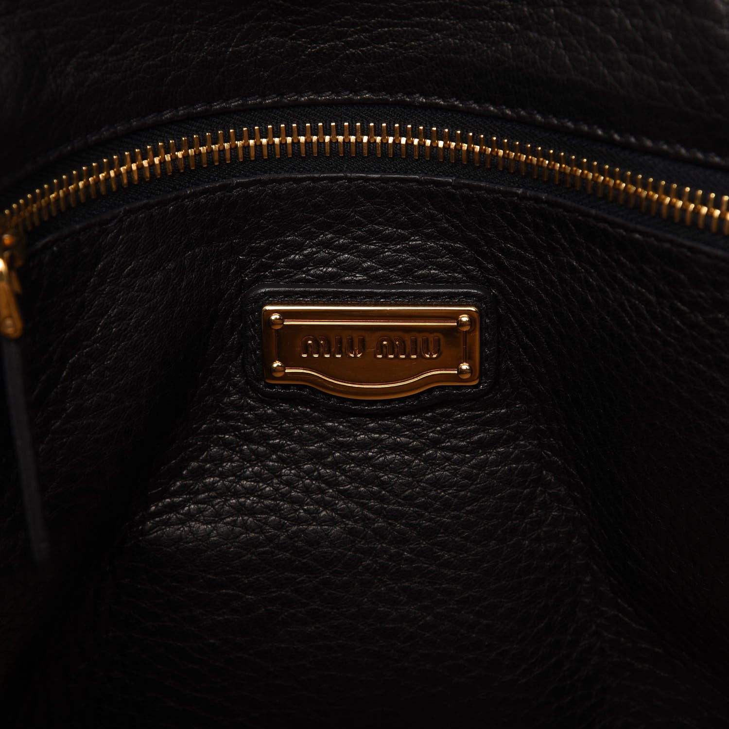 Miu Miu Cervo East-West Flap Satchel Black 8 of 9