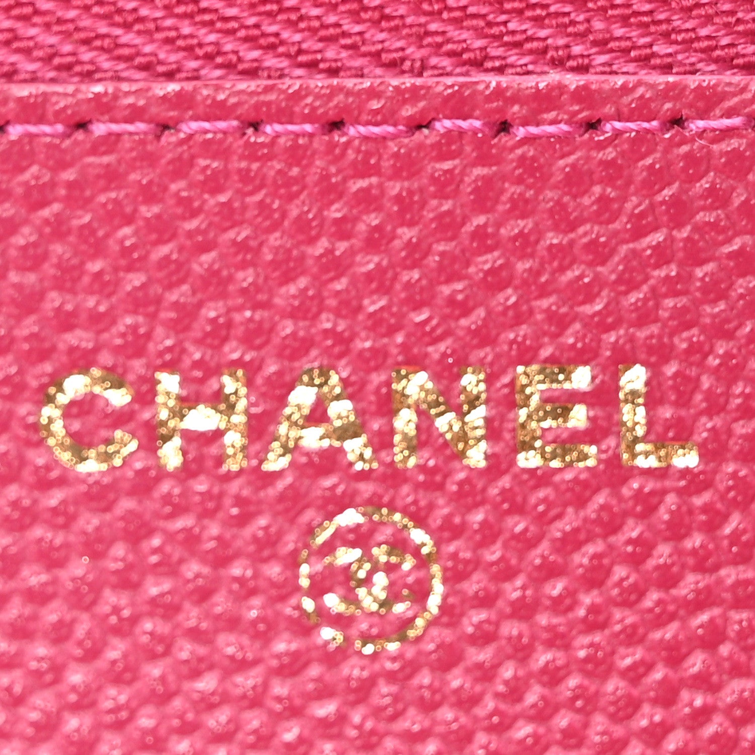 Chanel Caviar Quilted Wallet On Chain WOC Fuchsia 6 of 11