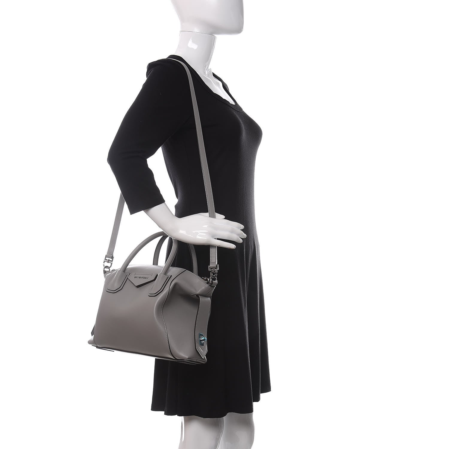 Givenchy Soft Calfskin Small Antigona Pearl Grey 2 of 9