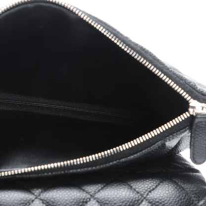 Chanel Caviar Quilted Daily Zip Crossbody Bag Black 5 of 10