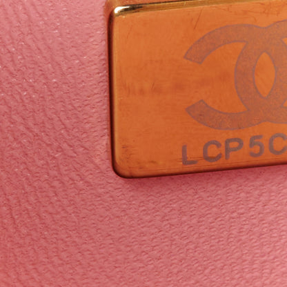 Chanel Pearly Lambskin Ombre Quilted Medium Double Flap Pink 8 of 11