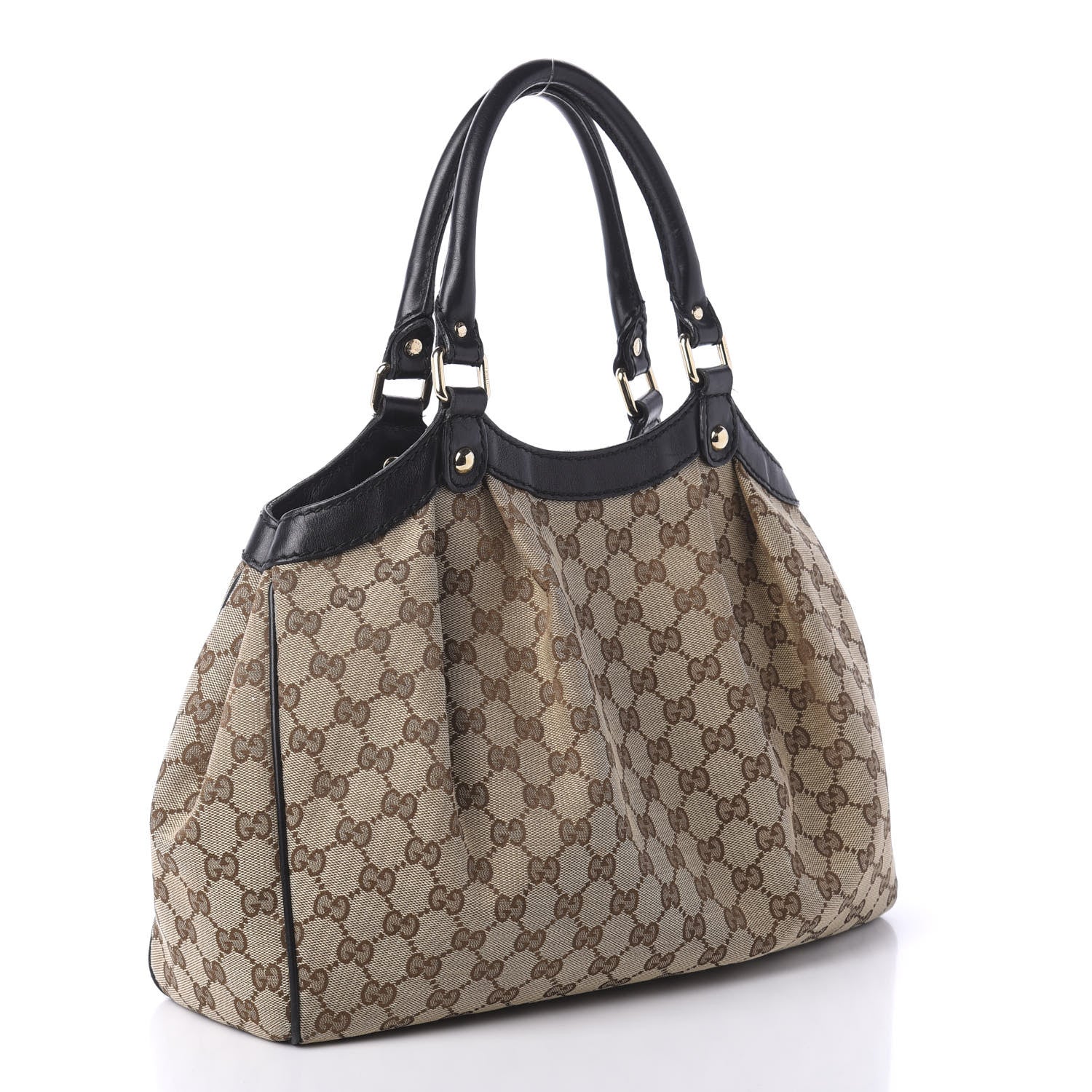 Gucci Monogram Medium Sukey Tote Beige Ebony Black 3 of 13