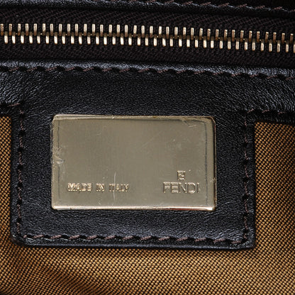 Fendi Zucca Cuoio Lucido Small Chef Hobo Tobacco Moro 6 of 8