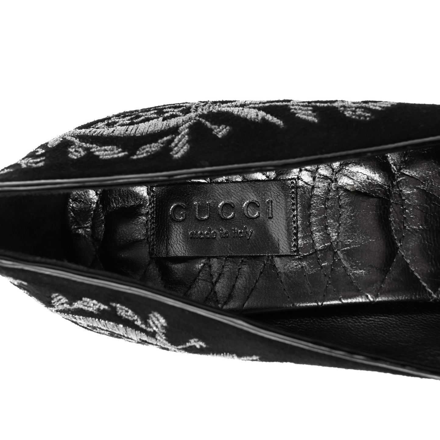 Suede Brocade Pumps 9 Black