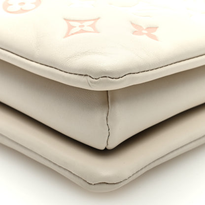 Louis Vuitton Lambskin Embossed Monogram Coussin PM Natural Creme 10 of 10