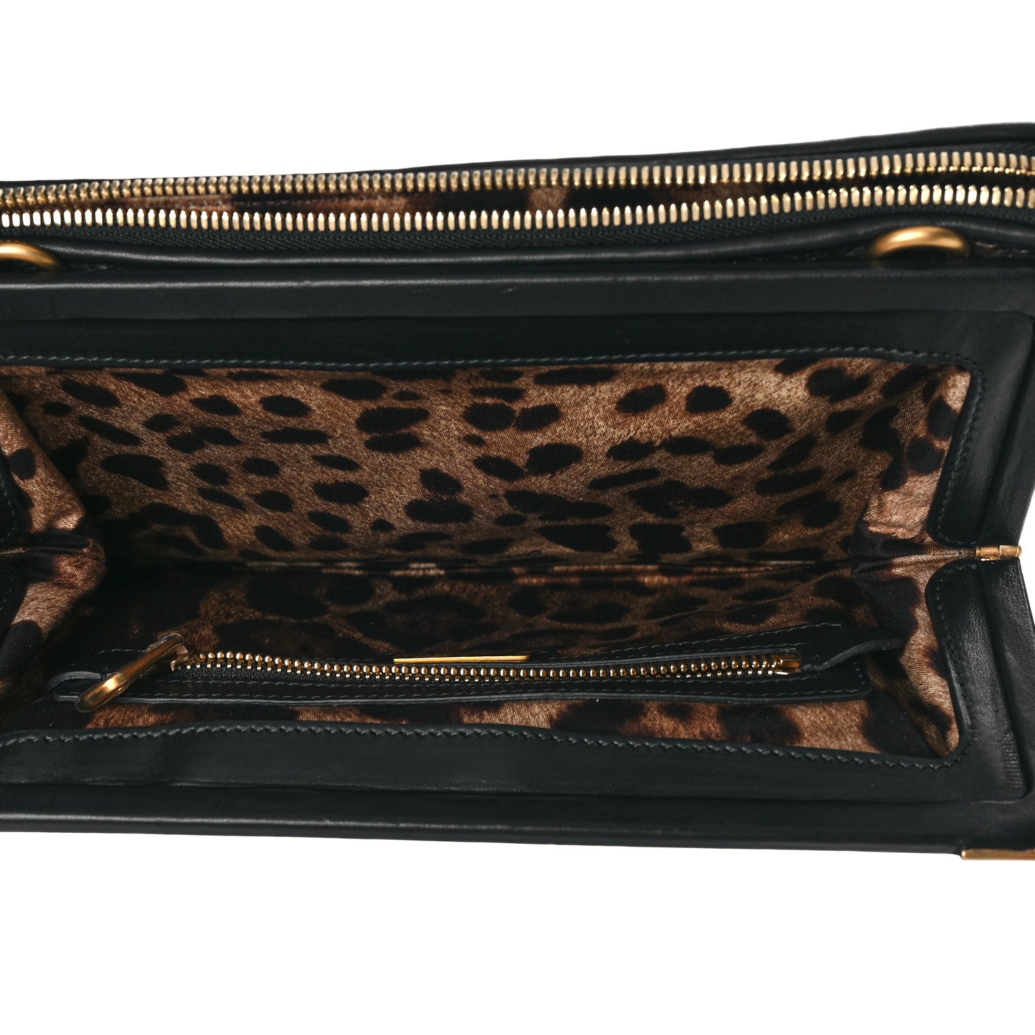Dolce & Gabbana Calfskin Printed Clutch Black Multicolor 6 of 10