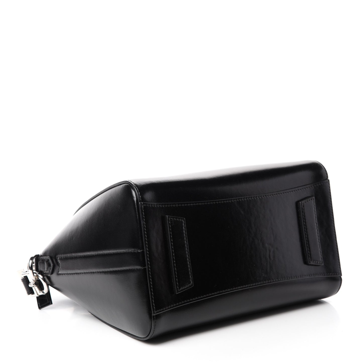 Shiny Lord Calfskin Small Antigona Black