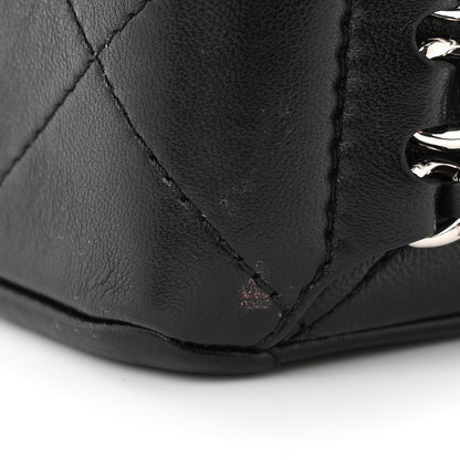 Chanel Lambskin Quilted Small Chain Rows Flap Black 11 of 11