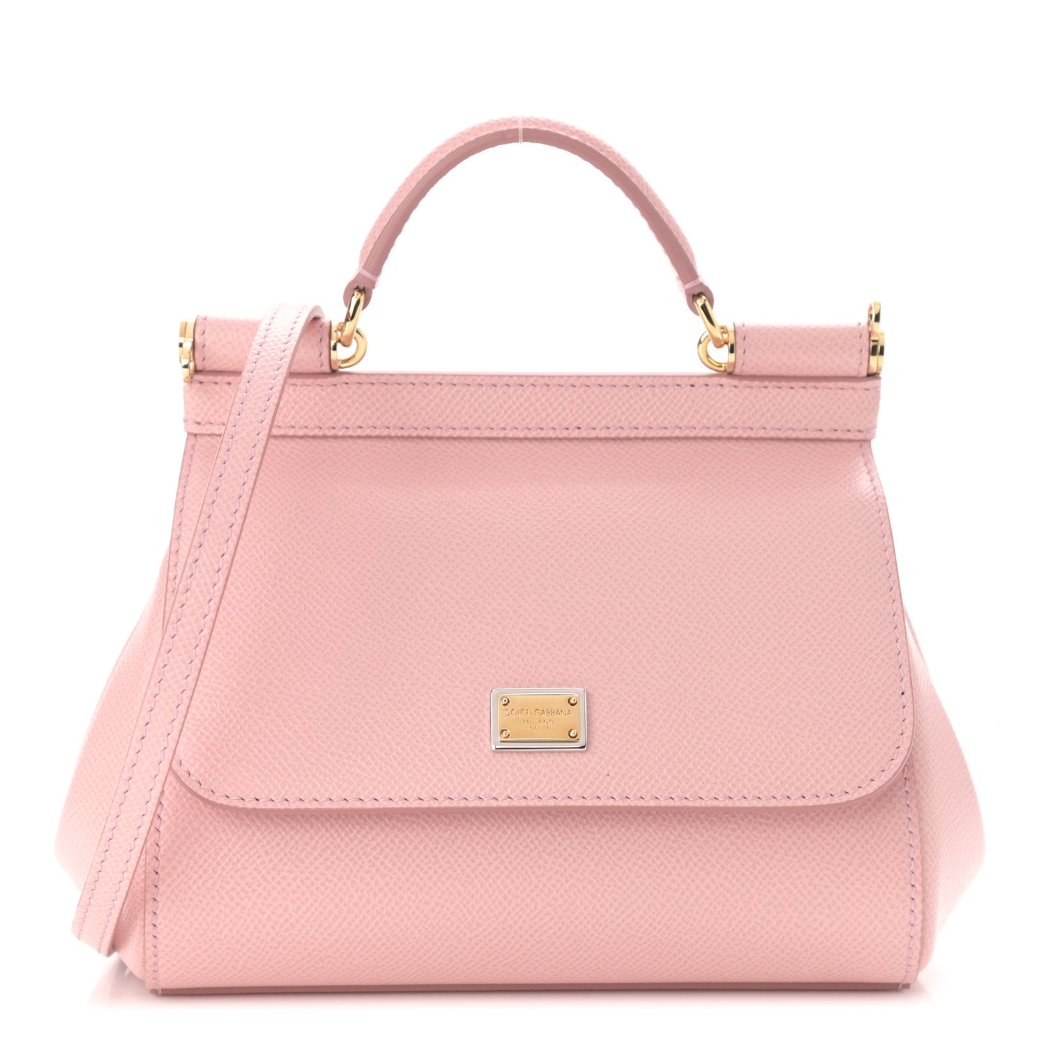 Dolce & Gabbana Dauphine Small Miss Sicily Satchel Rose Carne 1 of 9