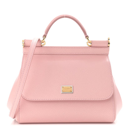 Dolce & Gabbana Dauphine Small Miss Sicily Satchel Rose Carne 1 of 9