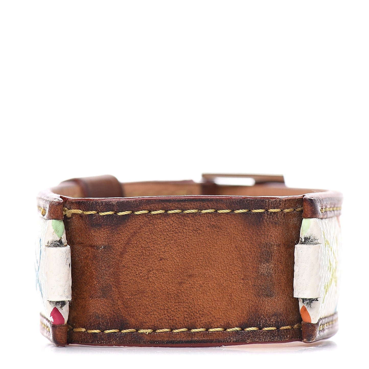 Monogram Multicolor 28mm Tambour Murakami Watch Strap White