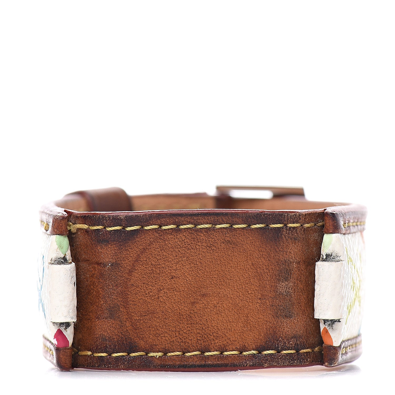 Louis Vuitton Monogram Multicolor 28mm Tambour Murakami Watch Strap White 1 of 6