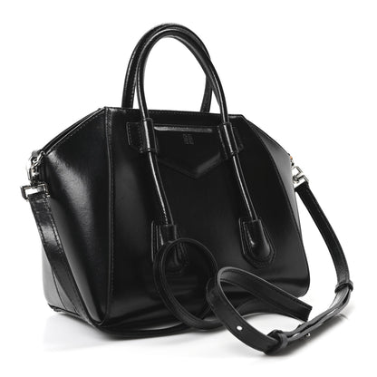 Givenchy Box Calfskin Mini Lock Antigona Shoulder Bag Black 3 of 10