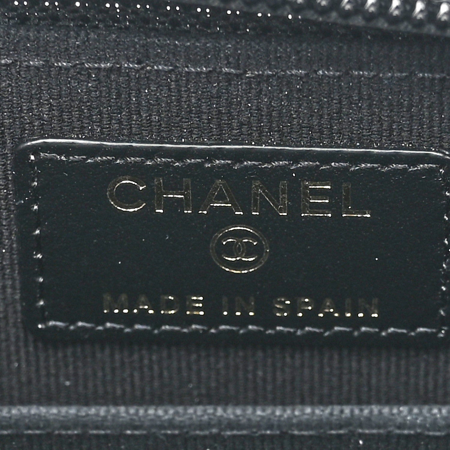 Chanel Caviar Quilted Boy Zip Around Coin Purse Wallet Black 6 of 7