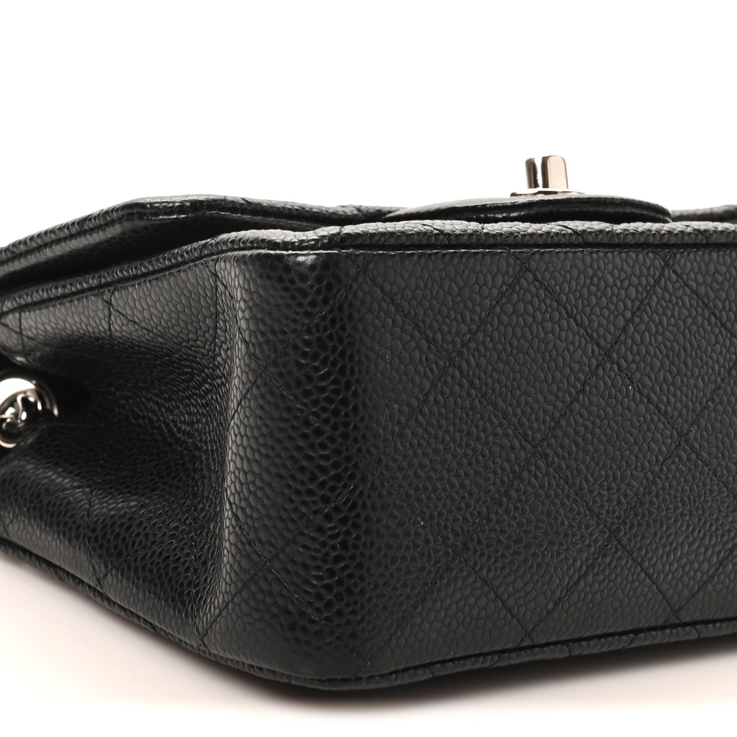 Chanel Caviar Quilted Mini Square Flap Black 9 of 10