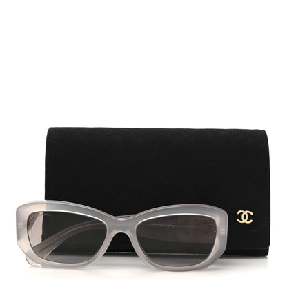 Chanel Acetate Rectangle Sunglasses Grey 8 of 8