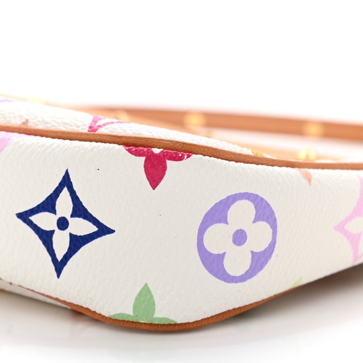 Monogram Multicolor Pochette Accessories White